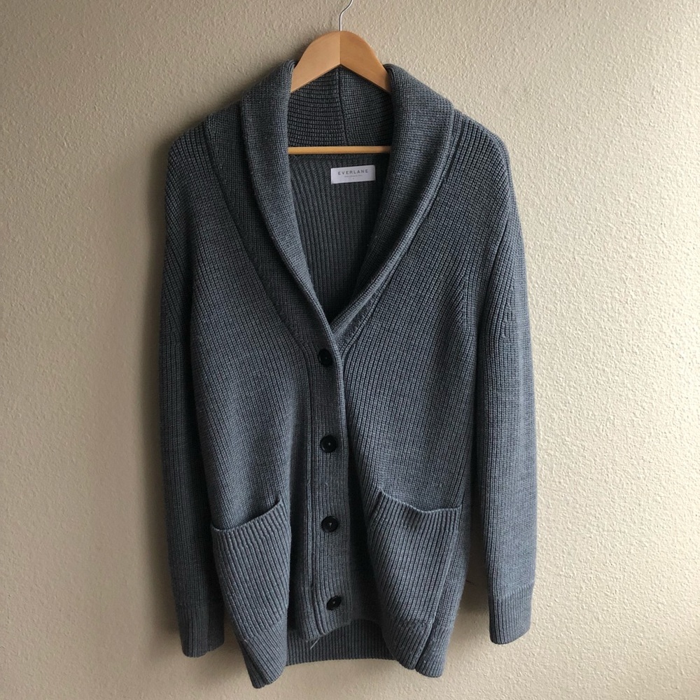 Everlane Chunky Knit Cardigan